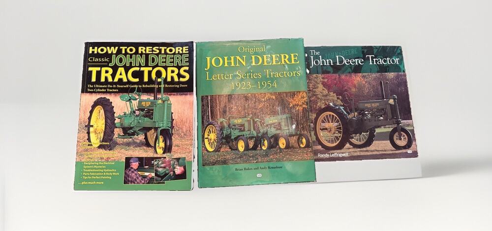John Deere Tractor Book Lot (3) Letter Series 1923-1954, How to Restore, History